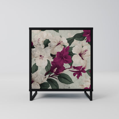 FLOWERET DREAM 1-Door Sideboard in Black Finish