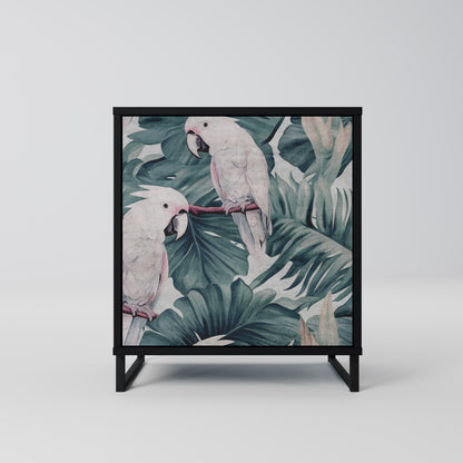 Credenza POPINJAY LOOK a 1 anta con finitura nera