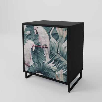 Credenza POPINJAY LOOK a 1 anta con finitura nera