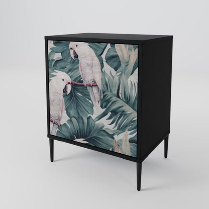 Credenza POPINJAY LOOK a 1 anta con finitura nera