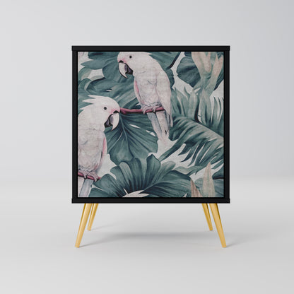 Credenza POPINJAY LOOK a 1 anta con finitura nera