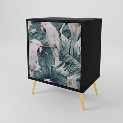 Credenza POPINJAY LOOK a 1 anta con finitura nera