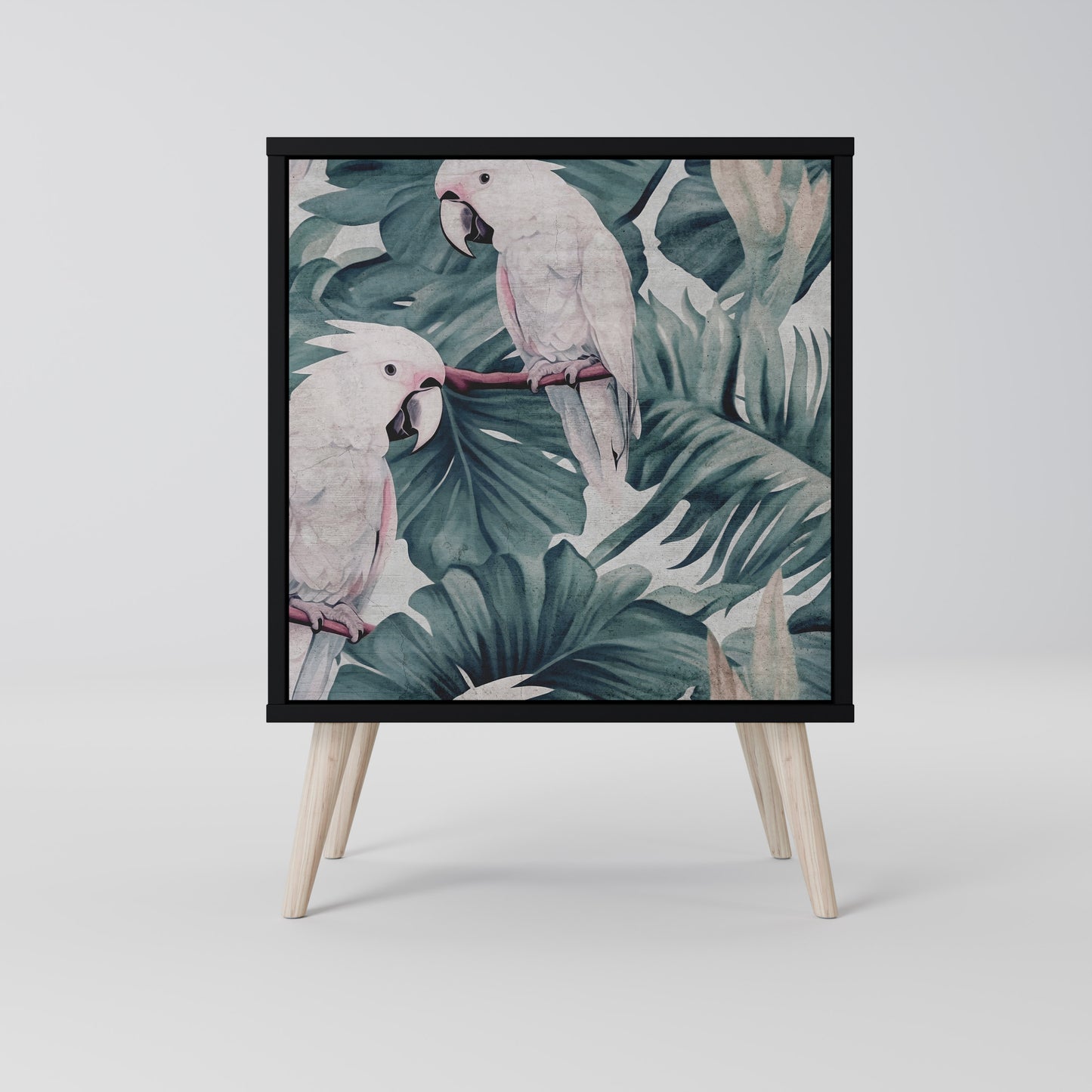 Credenza POPINJAY LOOK a 1 anta con finitura nera