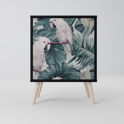 Credenza POPINJAY LOOK a 1 anta con finitura nera