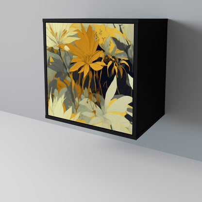SUNKISSED LILY 1-Door Sideboard in Black Finish