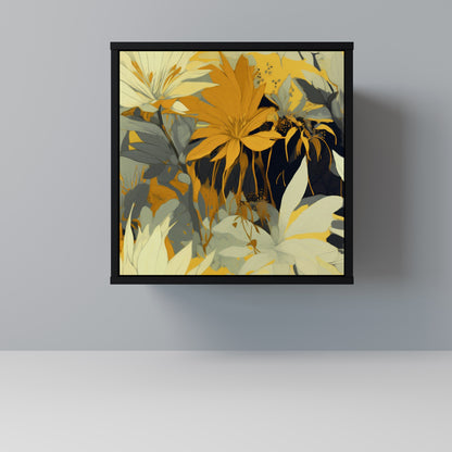 SUNKISSED LILY 1-Door Sideboard in Black Finish