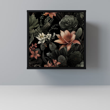 SECRET VERDURE 1-Door Sideboard in Black Finish