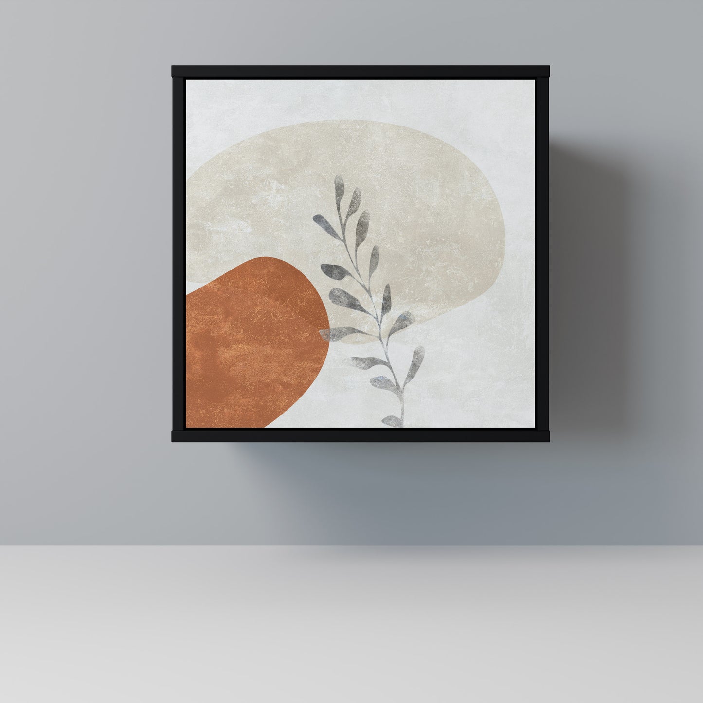 Credenza TRANQUIL TWIG a 1 anta con finitura nera