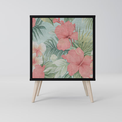 Credenza HAWAIIAN SPIRIT a 1 anta con finitura nera