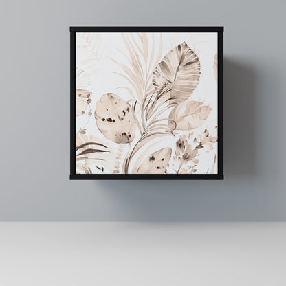 Credenza WILD TENDERNESS a 1 anta con finitura nera