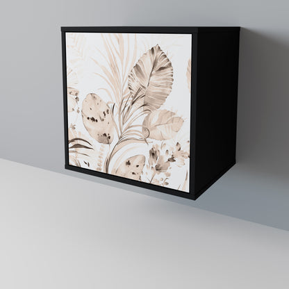 Credenza WILD TENDERNESS a 1 anta con finitura nera