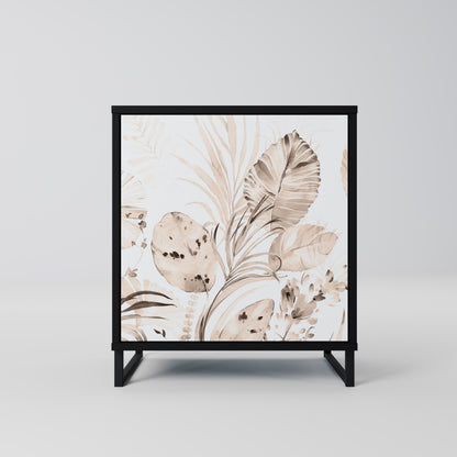 Credenza WILD TENDERNESS a 1 anta con finitura nera