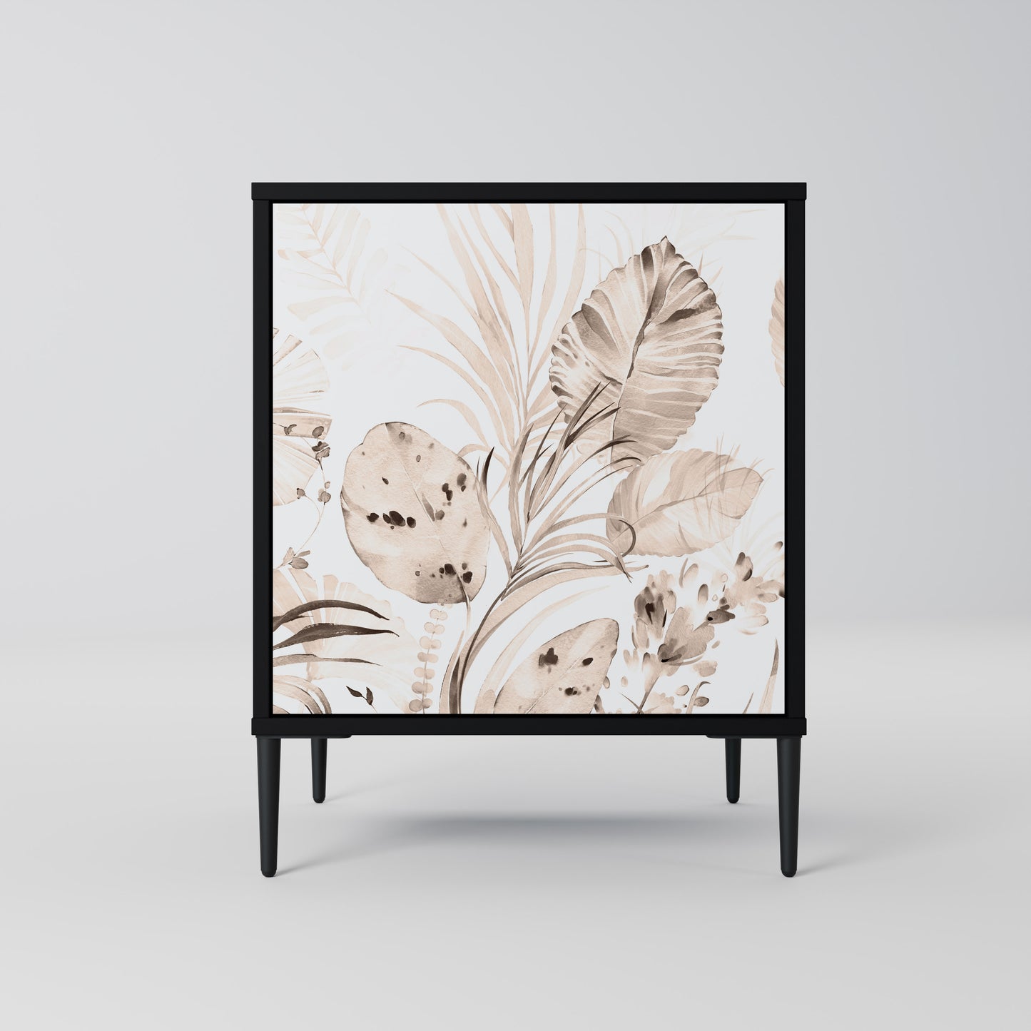 Credenza WILD TENDERNESS a 1 anta con finitura nera