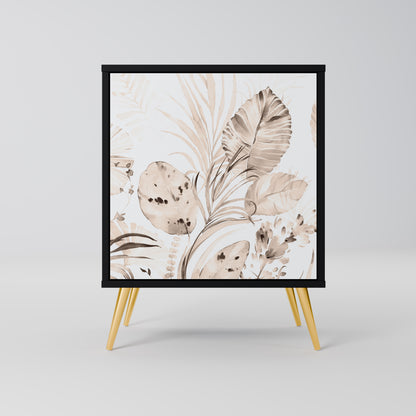 Credenza WILD TENDERNESS a 1 anta con finitura nera