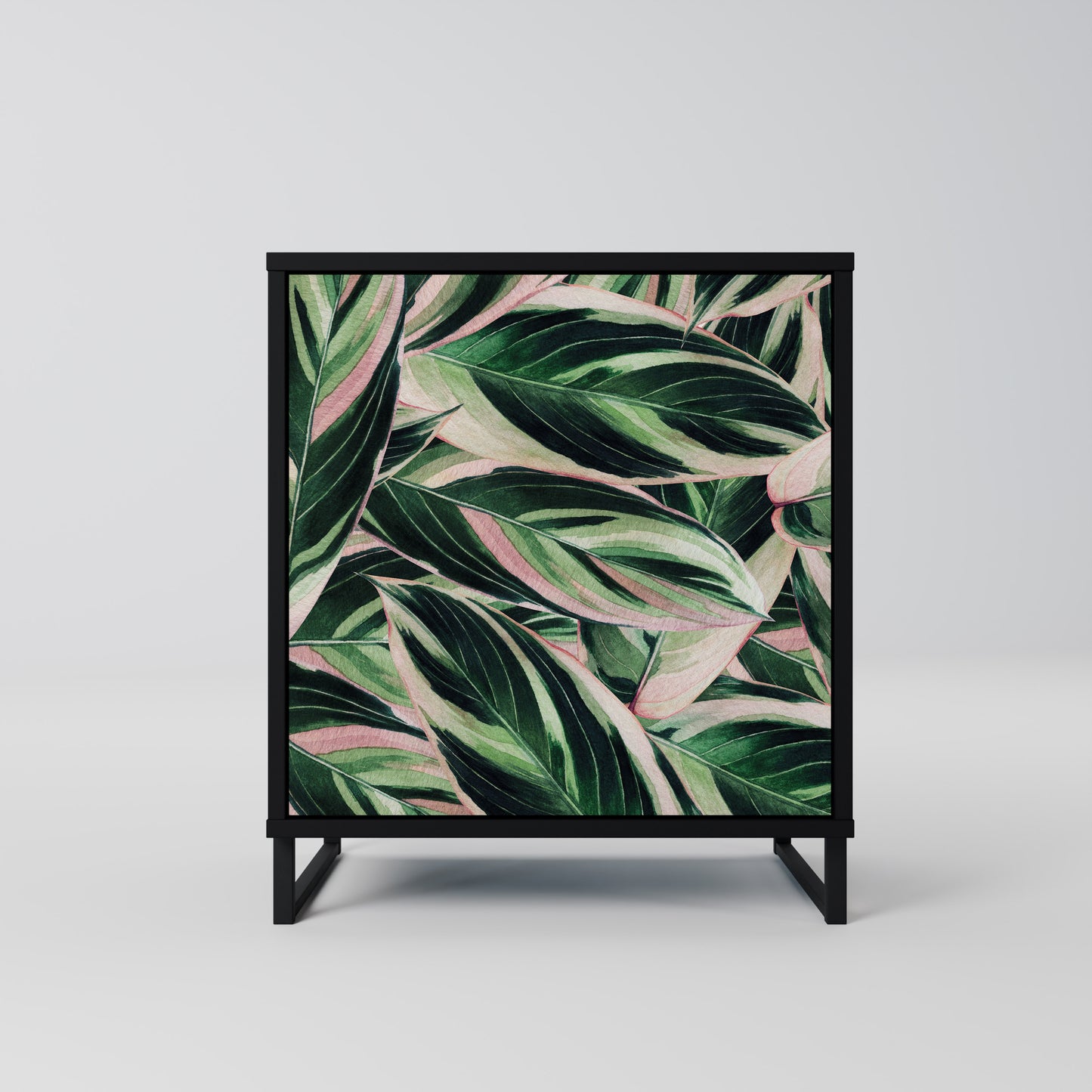 Credenza EERIE STROMANTHE a 1 anta con finitura nera