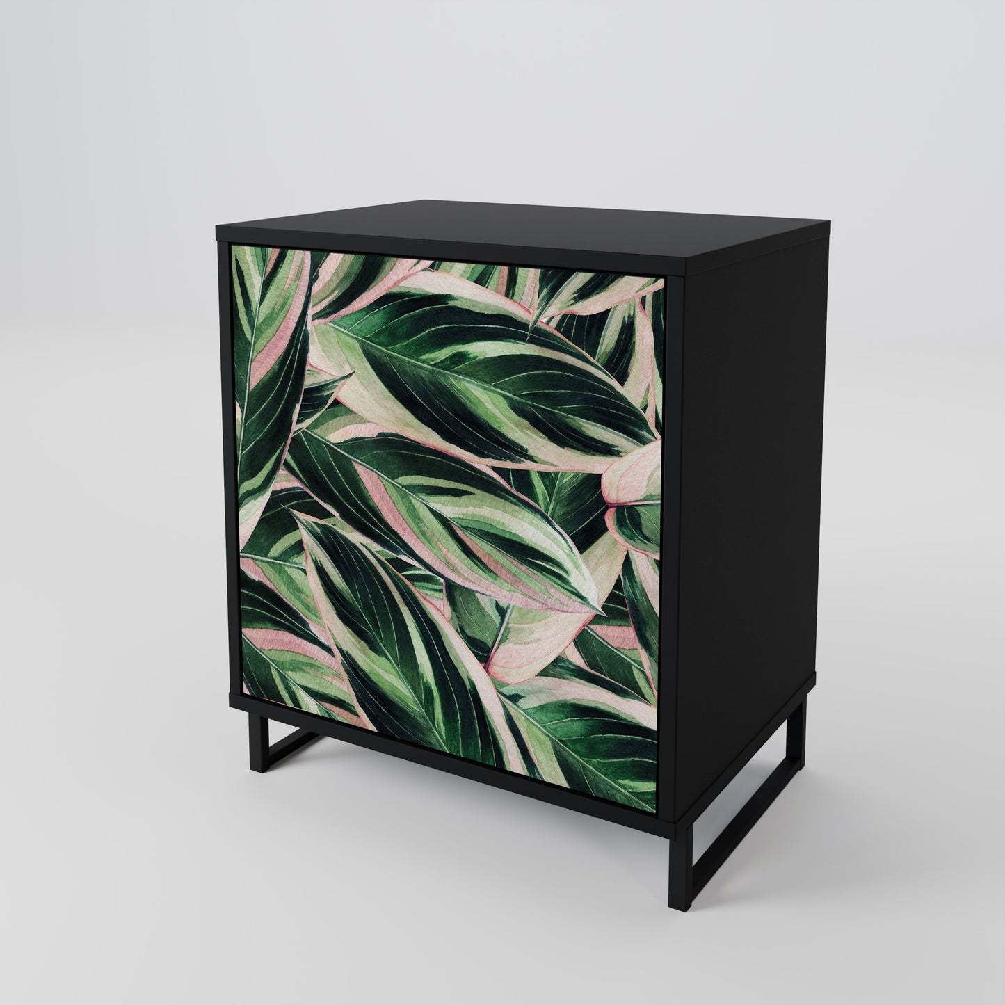 Credenza EERIE STROMANTHE a 1 anta con finitura nera