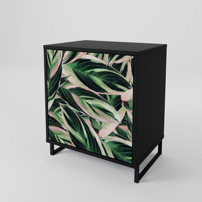 Credenza EERIE STROMANTHE a 1 anta con finitura nera