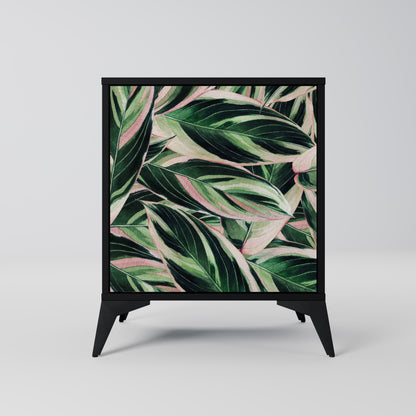 Credenza EERIE STROMANTHE a 1 anta con finitura nera