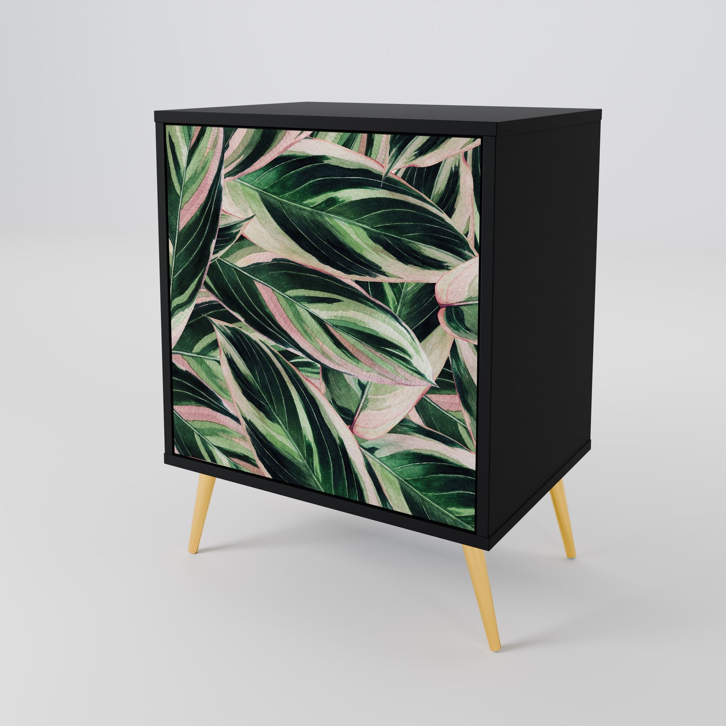 Credenza EERIE STROMANTHE a 1 anta con finitura nera