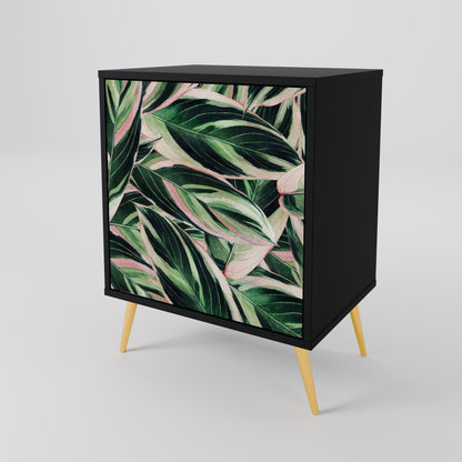 Credenza EERIE STROMANTHE a 1 anta con finitura nera