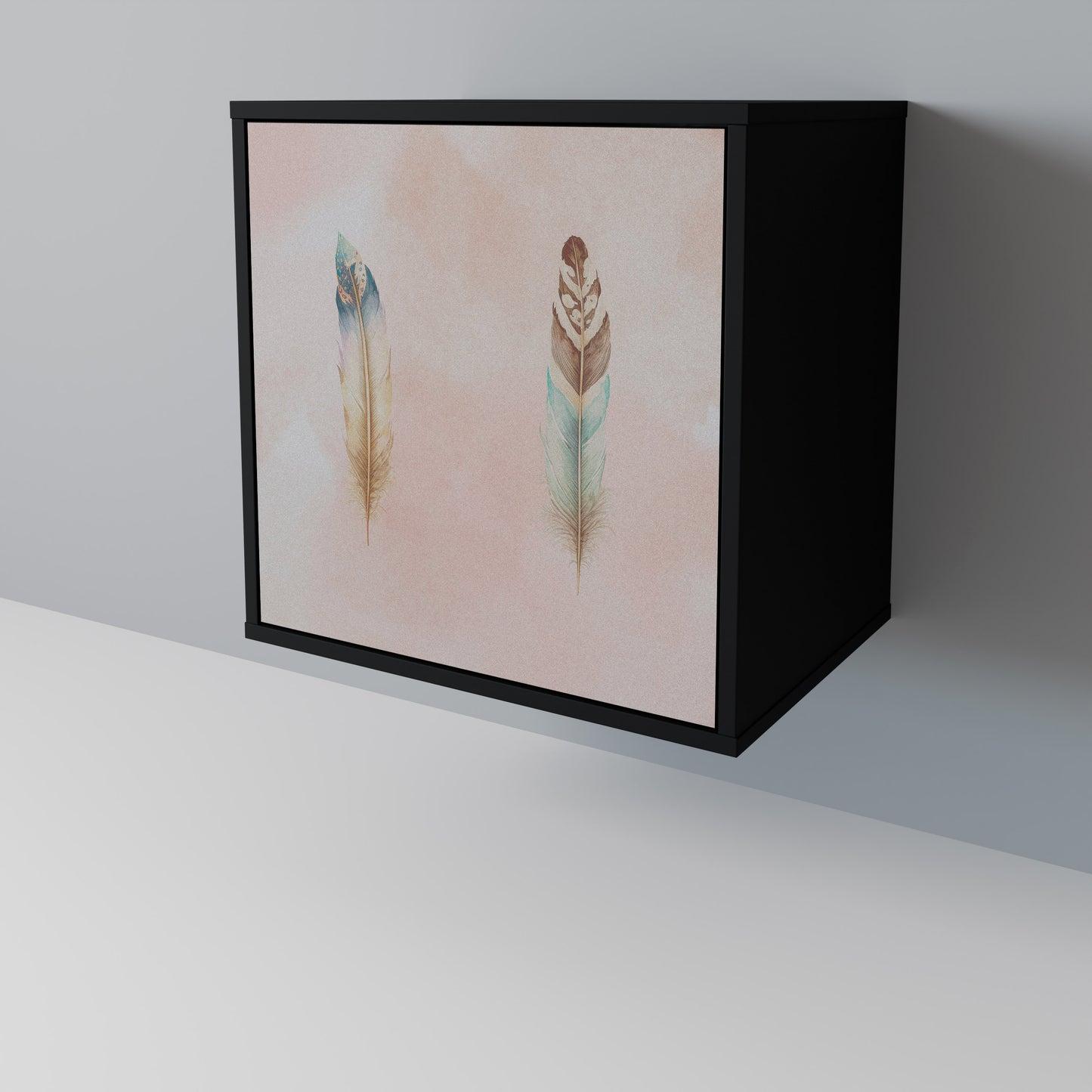 Credenza THE DELIQUESCE a 1 anta con finitura nera