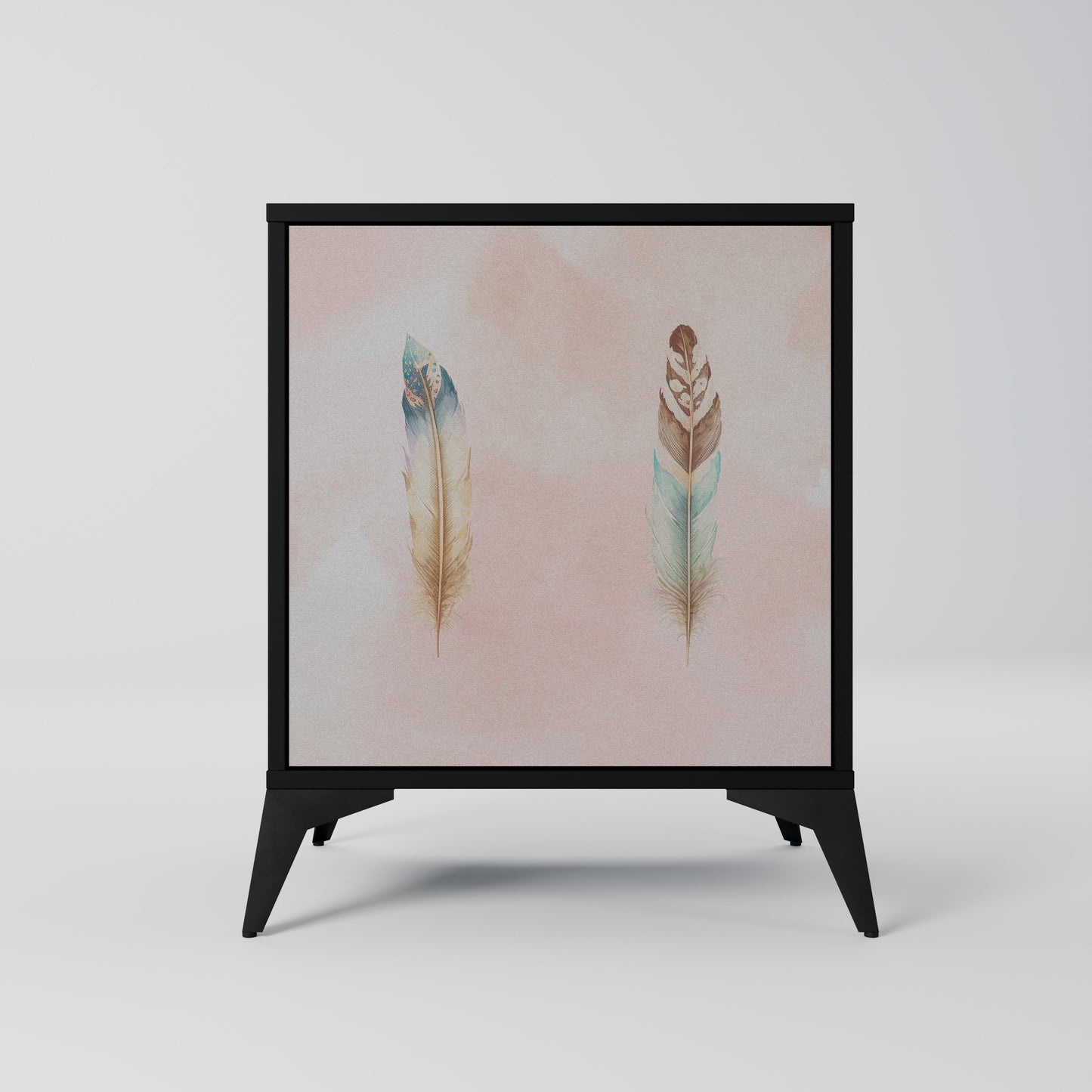 Credenza THE DELIQUESCE a 1 anta con finitura nera