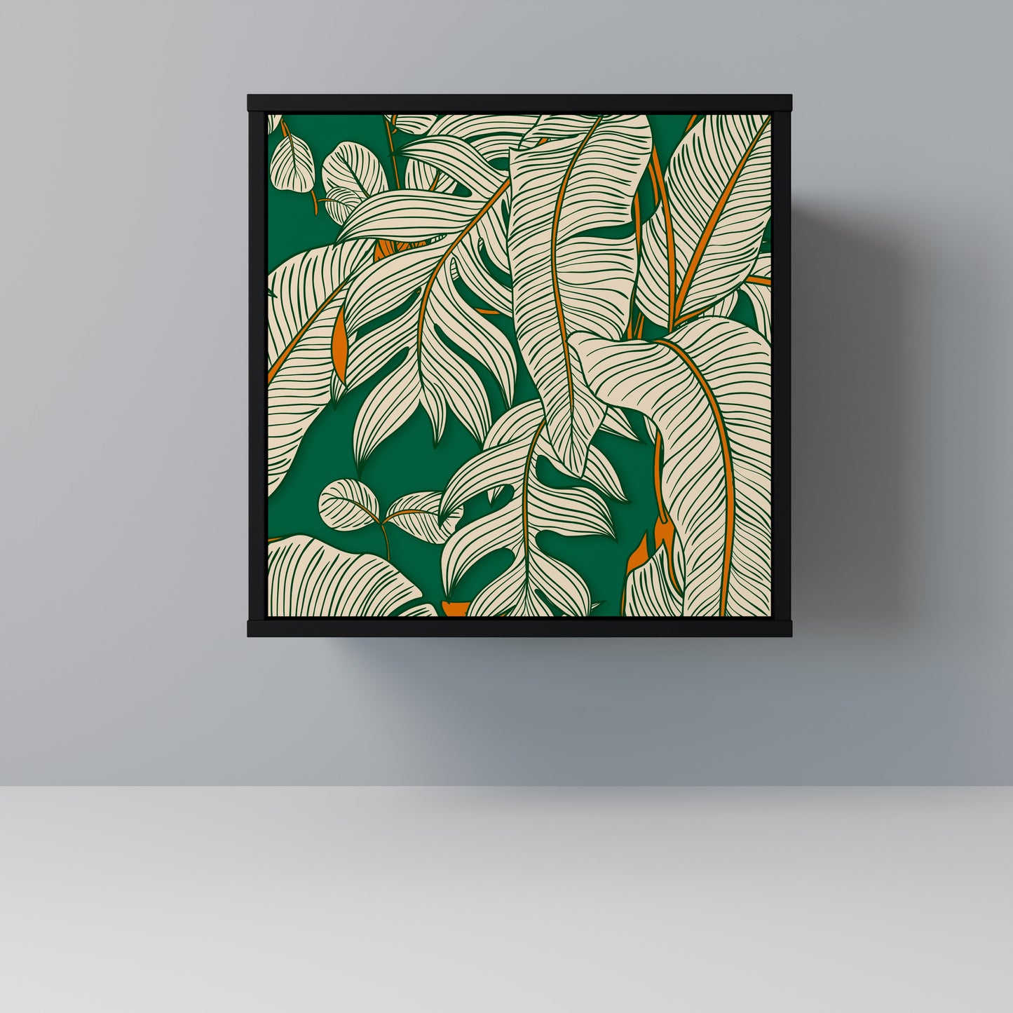 Credenza VERDANT PLEASURES a 1 anta con finitura nera