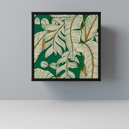 Credenza VERDANT PLEASURES a 1 anta con finitura nera