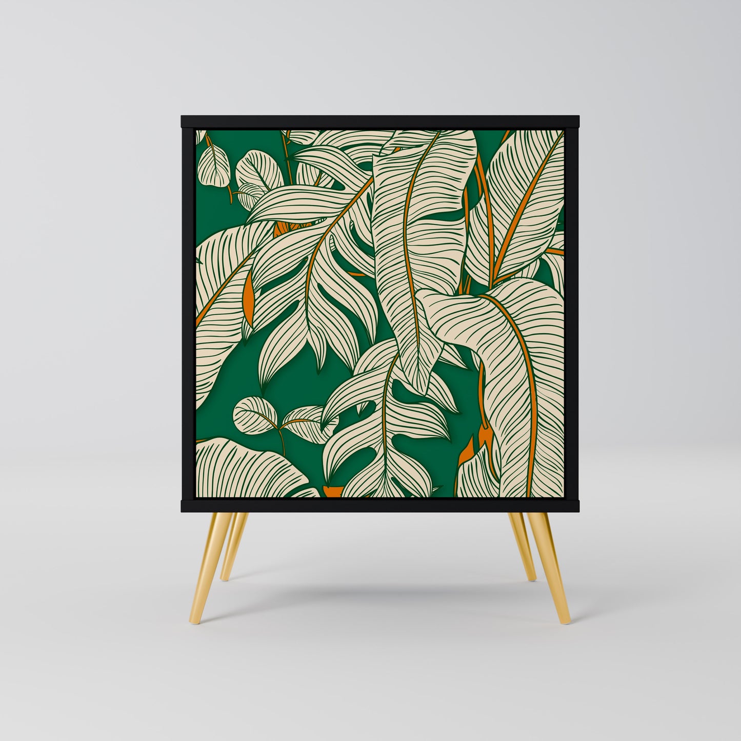 Credenza VERDANT PLEASURES a 1 anta con finitura nera