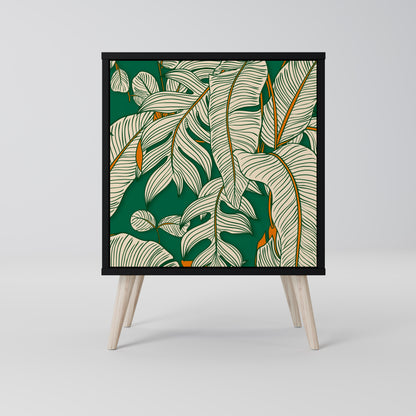 Credenza VERDANT PLEASURES a 1 anta con finitura nera