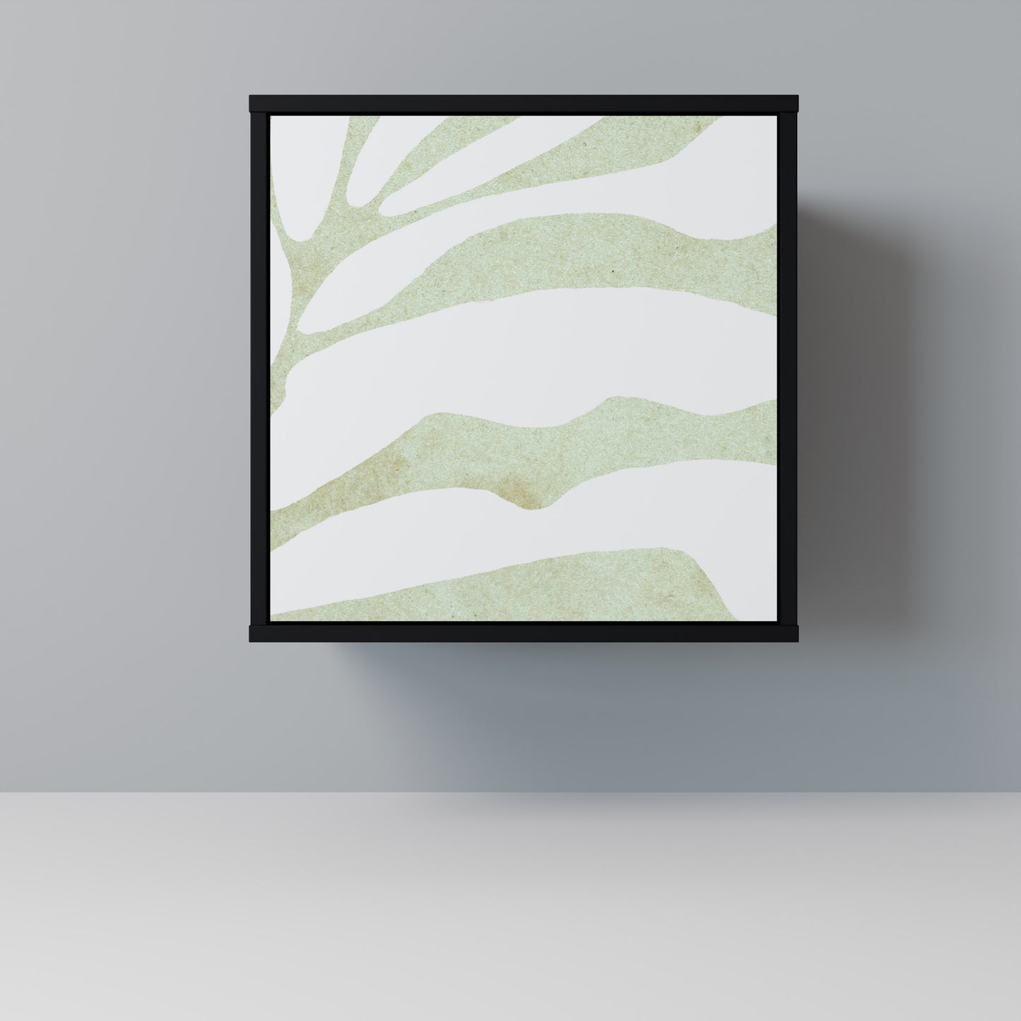 Credenza BOTANICAL SPARK a 1 anta con finitura nera