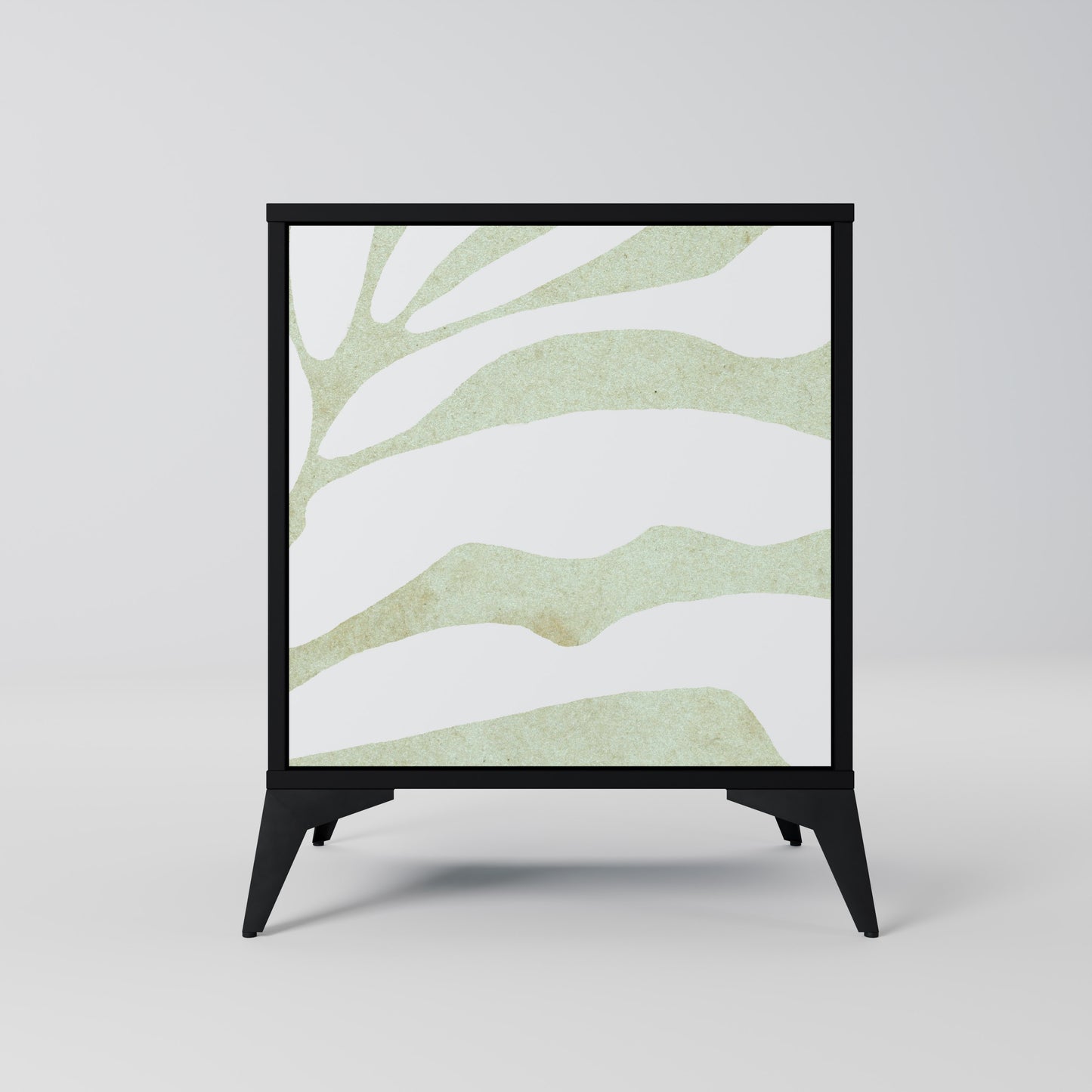 Credenza BOTANICAL SPARK a 1 anta con finitura nera