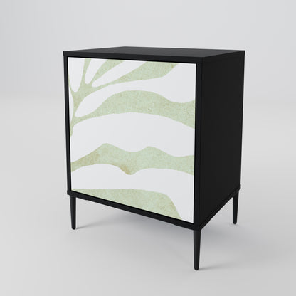 Credenza BOTANICAL SPARK a 1 anta con finitura nera