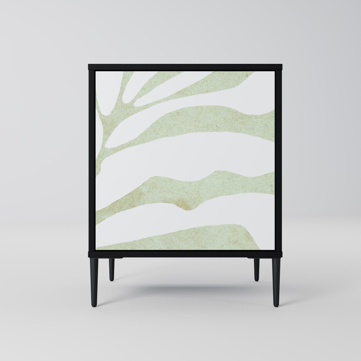 Credenza BOTANICAL SPARK a 1 anta con finitura nera