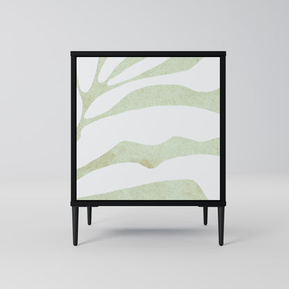 Credenza BOTANICAL SPARK a 1 anta con finitura nera