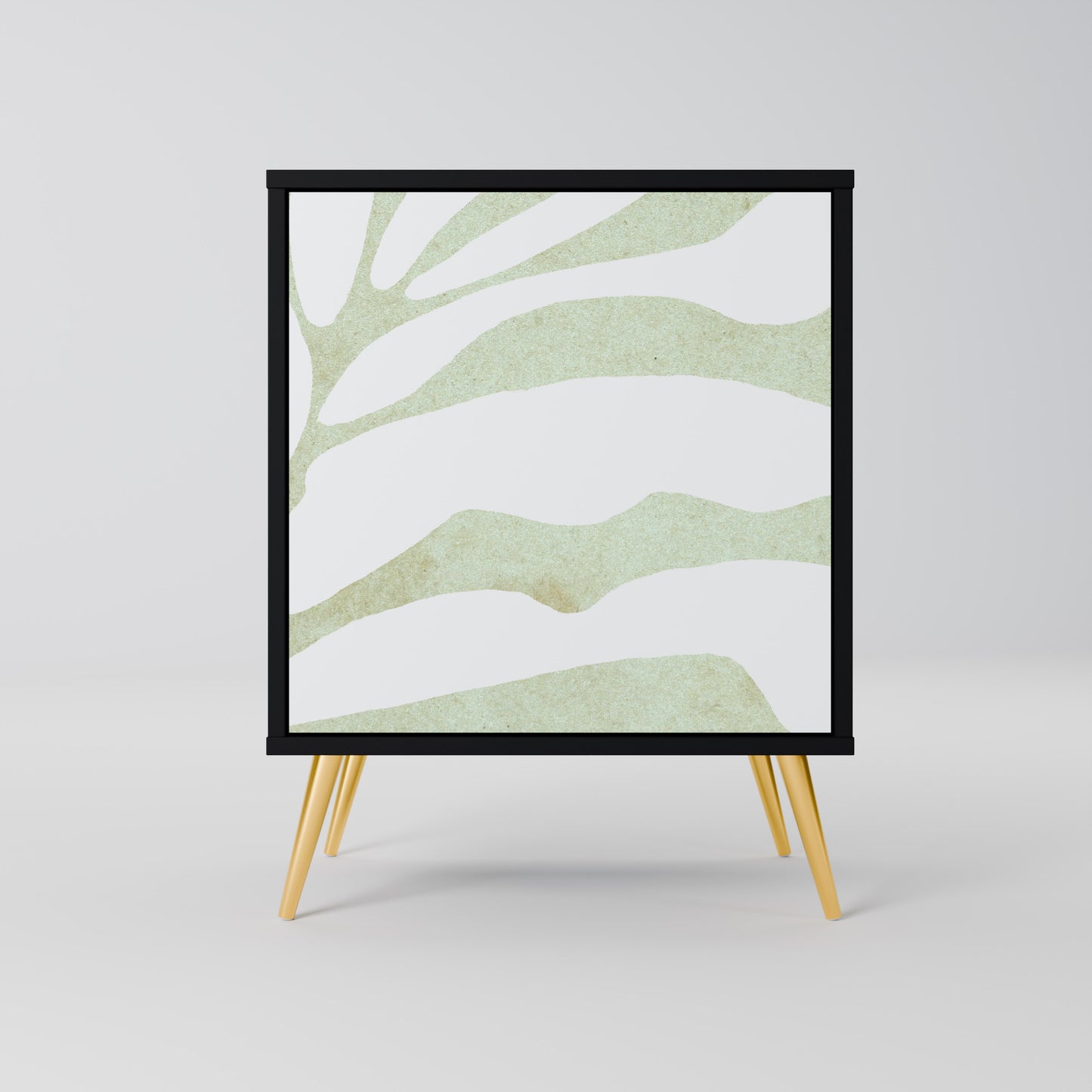 Credenza BOTANICAL SPARK a 1 anta con finitura nera