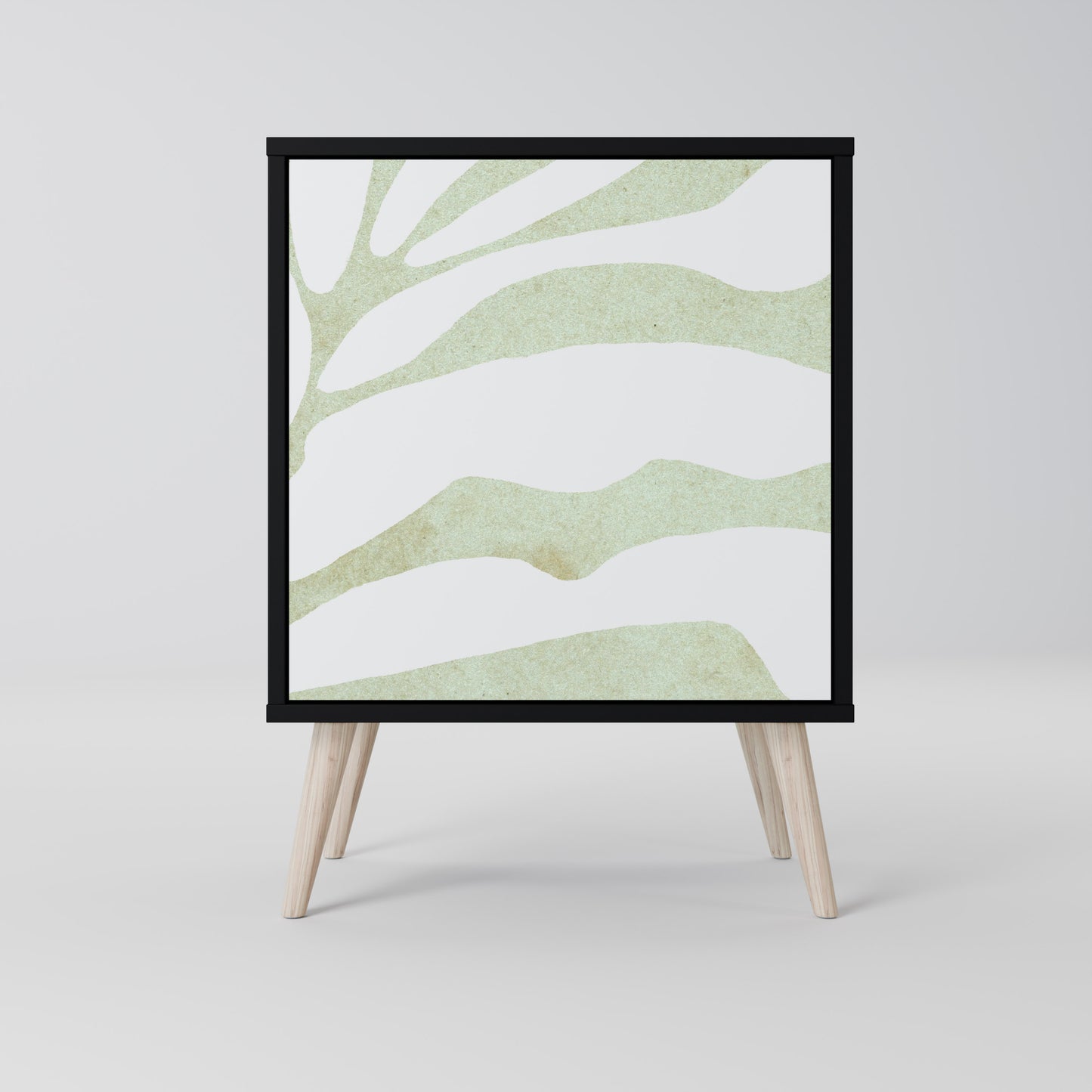 Credenza BOTANICAL SPARK a 1 anta con finitura nera