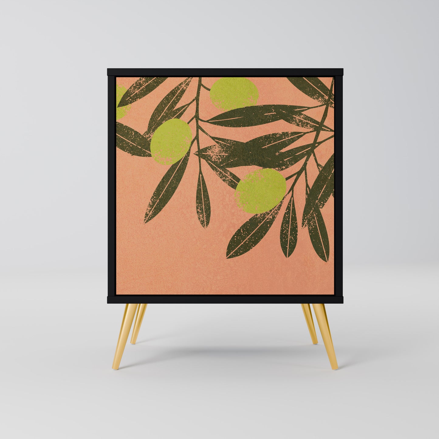 Credenza a 1 anta JUICY OLIVES con finitura nera