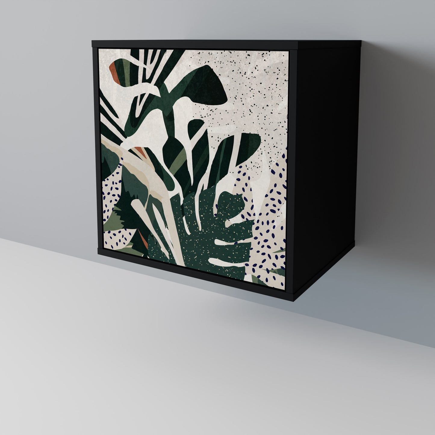 VERDURE FORMATION 1-Door Sideboard in Black Finish