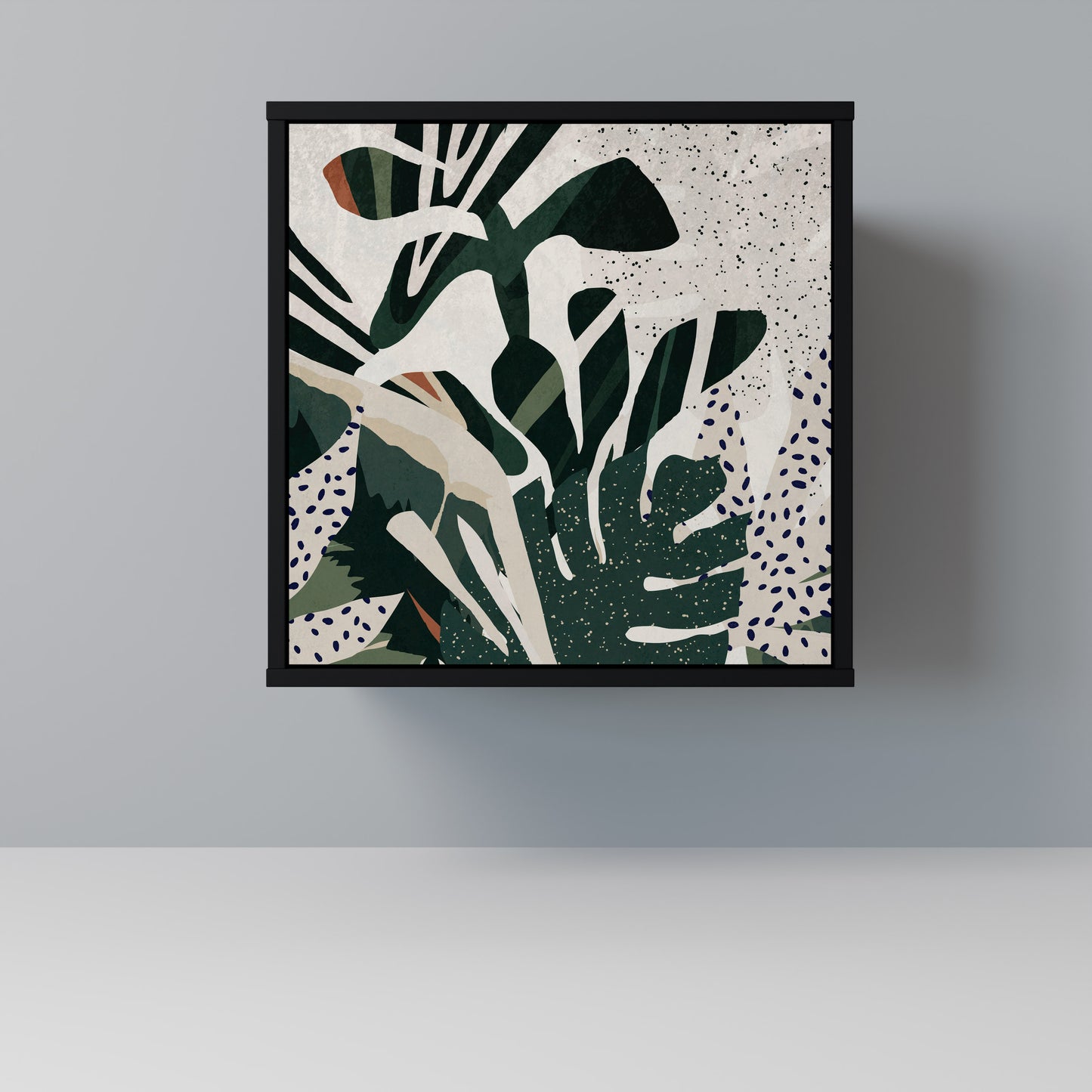 Credenza VERDURE FORMATION a 1 anta con finitura nera