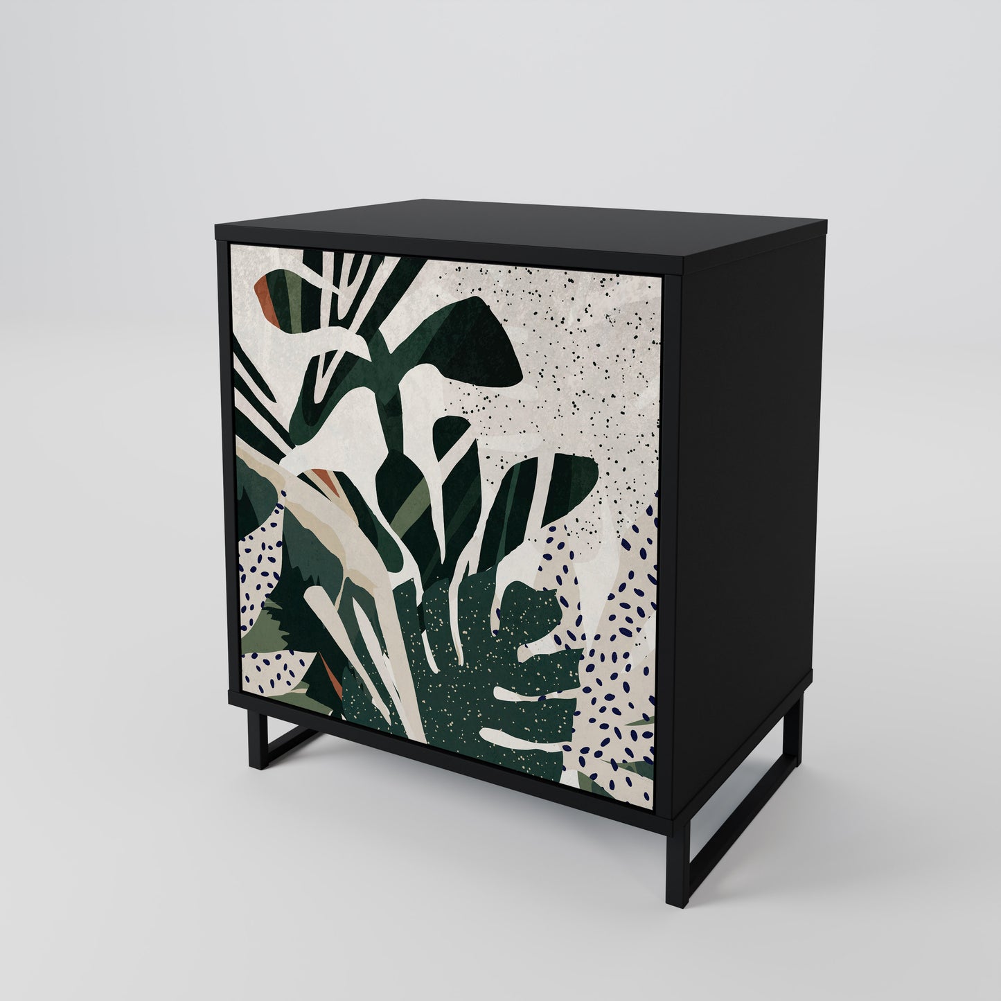 Credenza VERDURE FORMATION a 1 anta con finitura nera