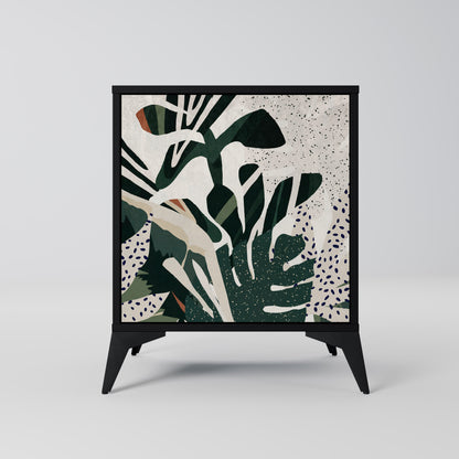 Credenza VERDURE FORMATION a 1 anta con finitura nera