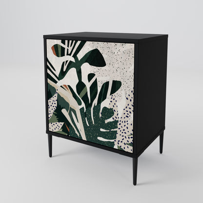 VERDURE FORMATION 1-Door Sideboard in Black Finish