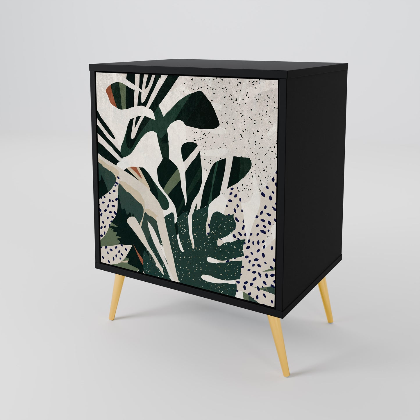 Credenza VERDURE FORMATION a 1 anta con finitura nera