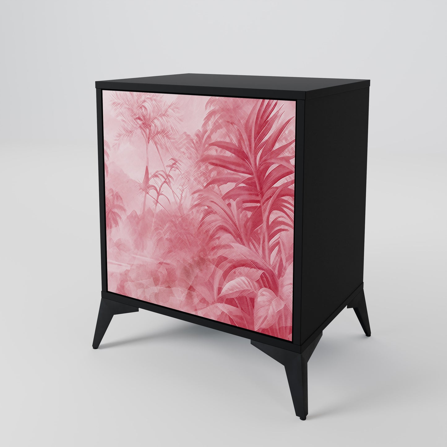 SWEET TROPICS 1-Door Sideboard in Black Finish