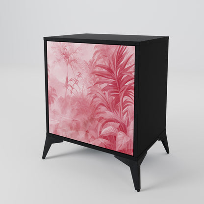 SWEET TROPICS 1-Door Sideboard in Black Finish