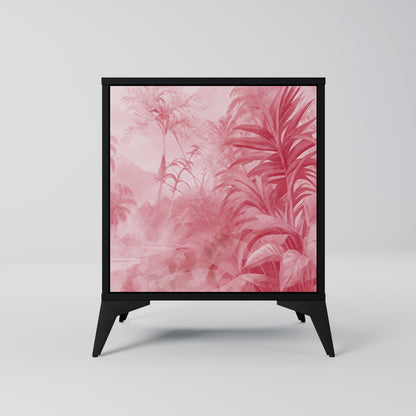 SWEET TROPICS 1-Door Sideboard in Black Finish