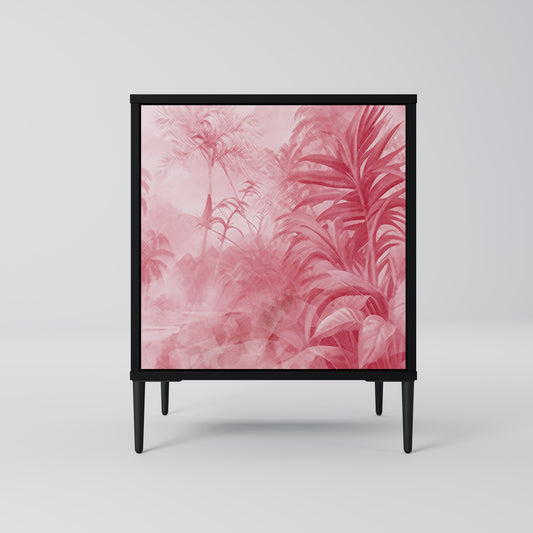SWEET TROPICS 1-Door Sideboard in Black Finish
