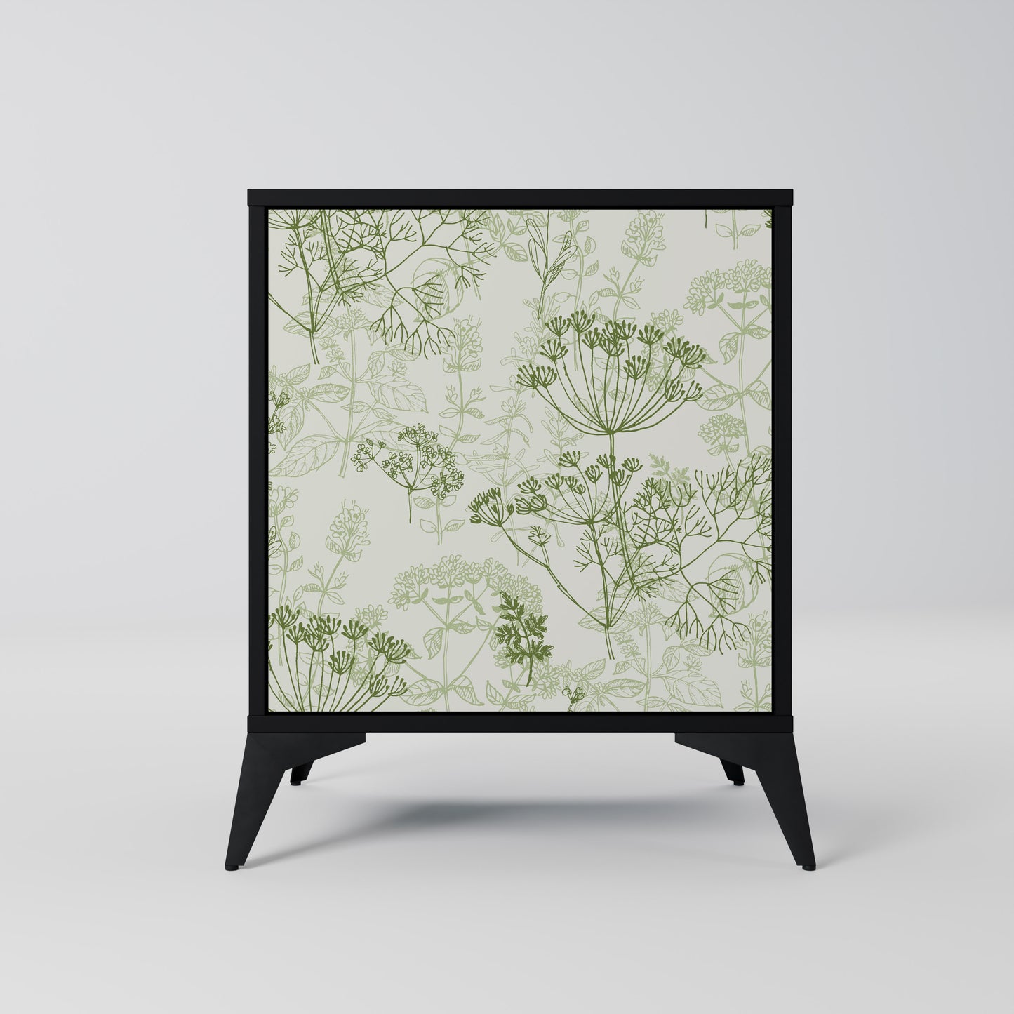 FENNEL BALDACHIN 1-Door Sideboard in Black Finish