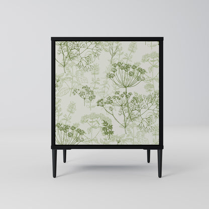 FENNEL BALDACHIN 1-Door Sideboard in Black Finish